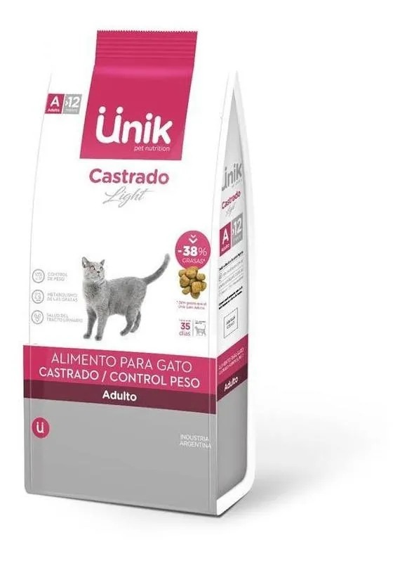 Alimento Para Gato Unik Gato Castrado 7.5kg