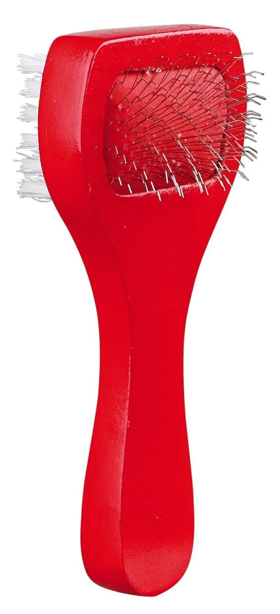 Cepillo Carda Blando Doble Perros Gatos Cachorros Trixie