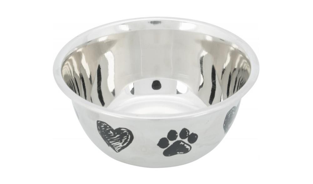 Comedero Acero Barnizado 0,50 L Perros Cachorros Trixie