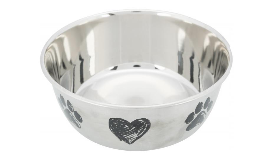 Comedero Acero Barnizado 2 Lts Perros Cachorros Trixie