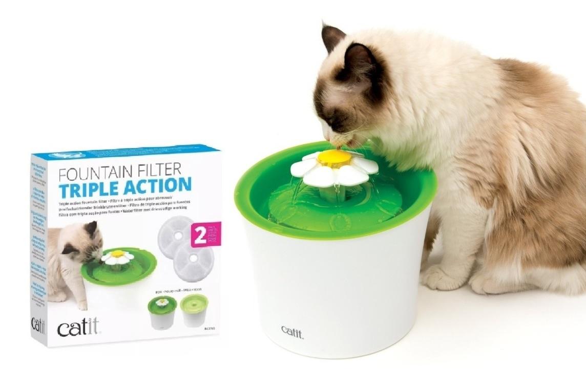 Fuente Bebedero 3l Catit Gatos Persa Siames Mascotas