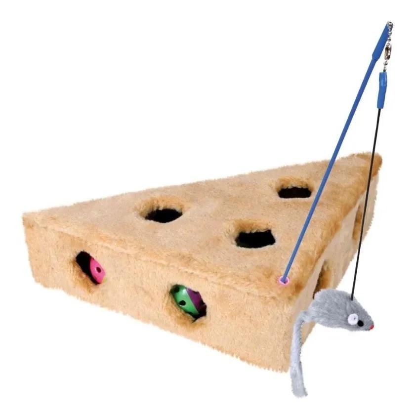 Juguete Cat Cheese C/ Varita Y 3 Pelotas Gatos Siames Trixie