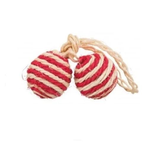 Juguete Duo Pelotas De Sisal Trixie Gatos Siames CanCat