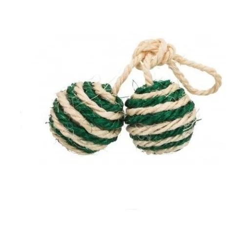 Juguete Duo Pelotas De Sisal Trixie Gatos Siames CanCat