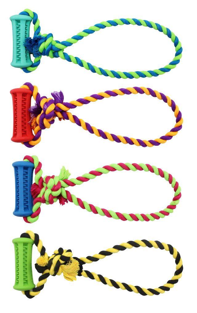 Juguete Mordillo C/manija Perros Cachorros Mascotas Trixie