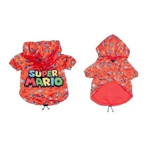 Piloto Impermeable Super Mario Ropa Perro Mascota Cachorro