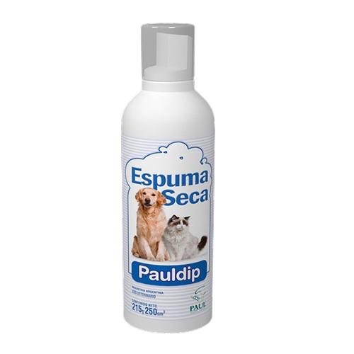 Shampoo Espuma Seca Pauldip Perros Gatos Cachorros