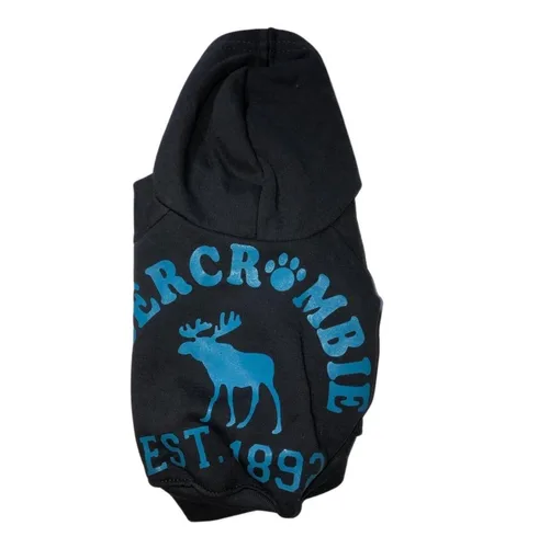 Ropa Para Perros Buzo Gris Oscuro Abercrombie Gatos Cachorros Mascotas
