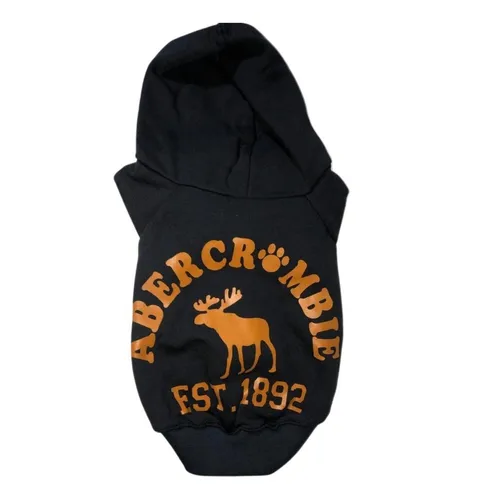 Ropa Para Perros Buzo Gris Oscuro Abercrombie Gatos Cachorros Mascotas