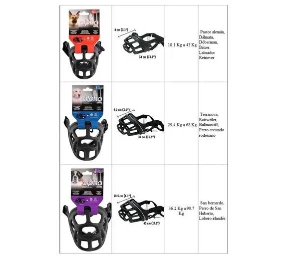 Bozal Ajustable Canasta Alpha S Perros Cachorros Mascotas