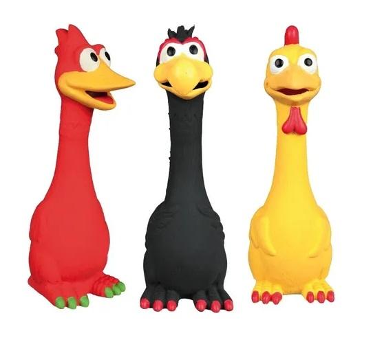 Juguete Mordillo Pájaro Látex 20cm Perros Cachorros Mascotas