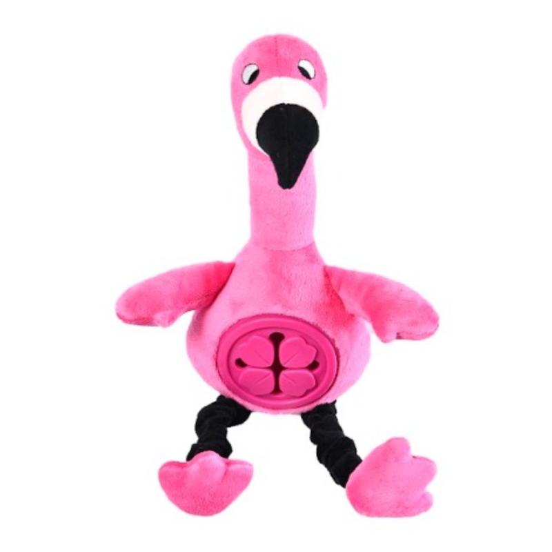 Juguete Peluche Flamingo Tpr Perros Cachorros Mascota