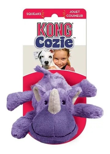 Juguete Peluche Rinoceronte Cozie Medium Kong Perros Mascotas