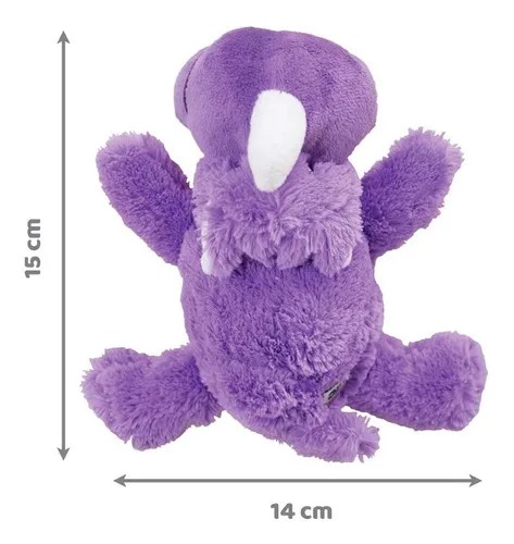 Juguete Peluche Rinoceronte Cozie Medium Kong Perros Mascotas