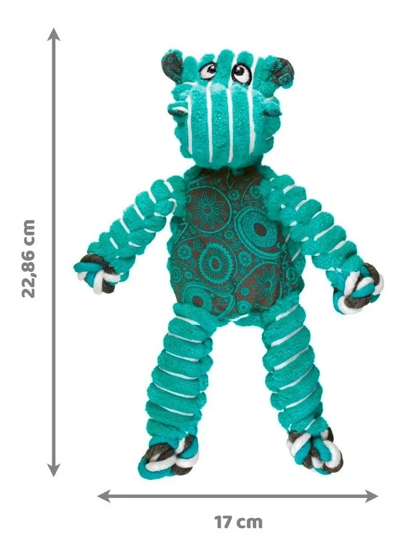 Juguete Peluche Hipopotamo Floppy Knots Sm/md Kong Perros Mascotas