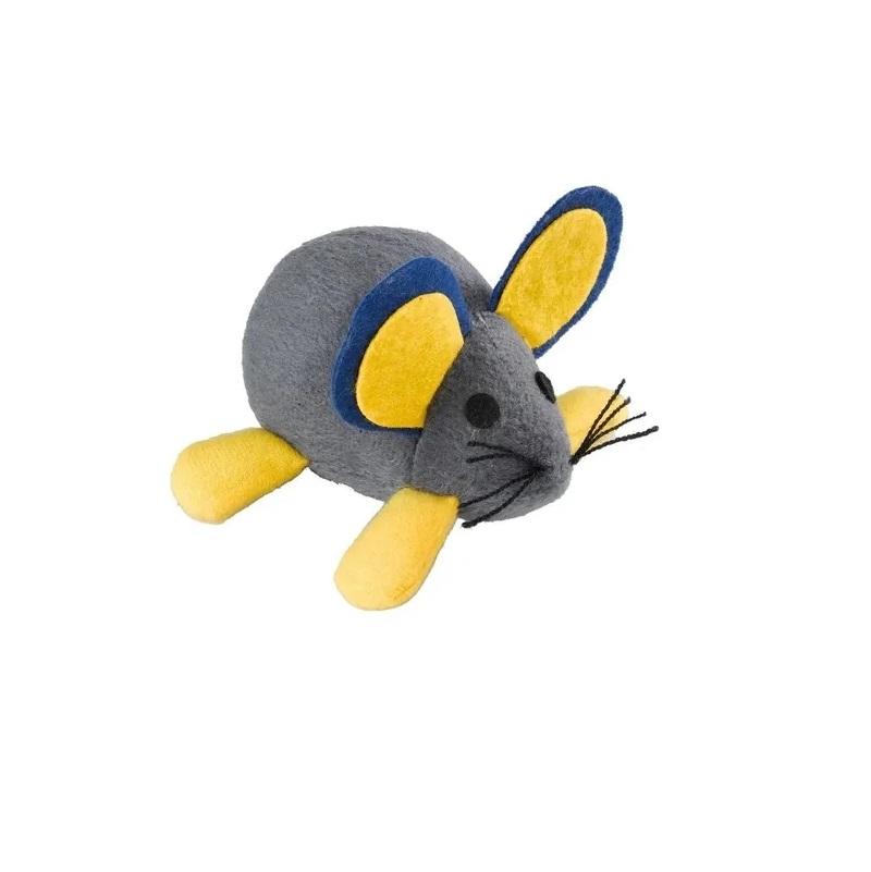 Juguete Ratón De Felpa Vibra A Cuerda Grande Gatos Ferplast