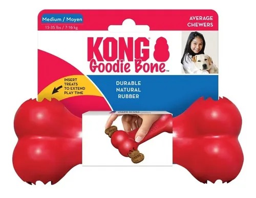 Juguete Hueso Rellenable Goodie Medium Kong Perros Mascotas