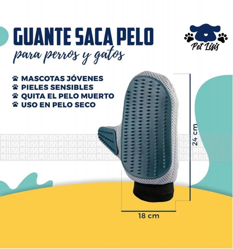 Guante de malla Saca Pelos Masajeador Trixie Perros Y Gatos
