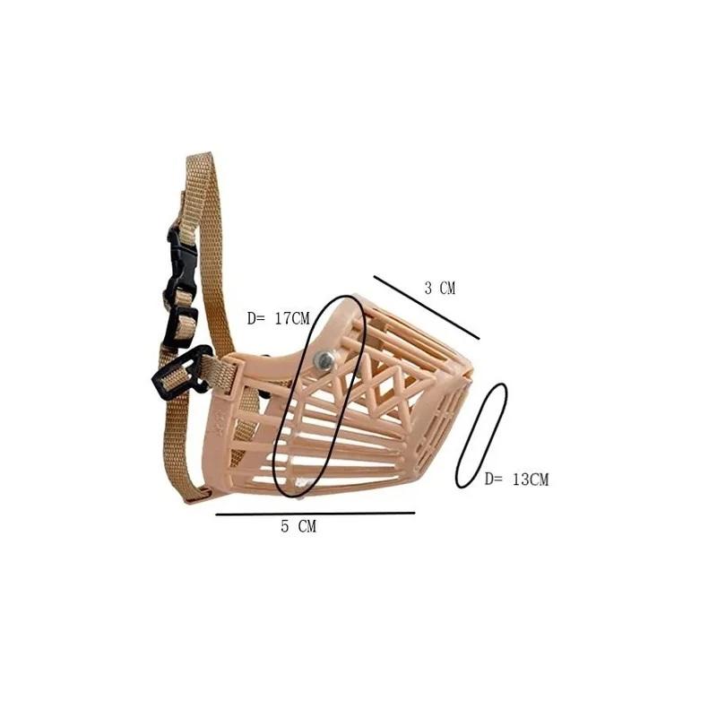 Bozal Plastico Canasta Xxs Brakko Perros Cachorros Mascotas