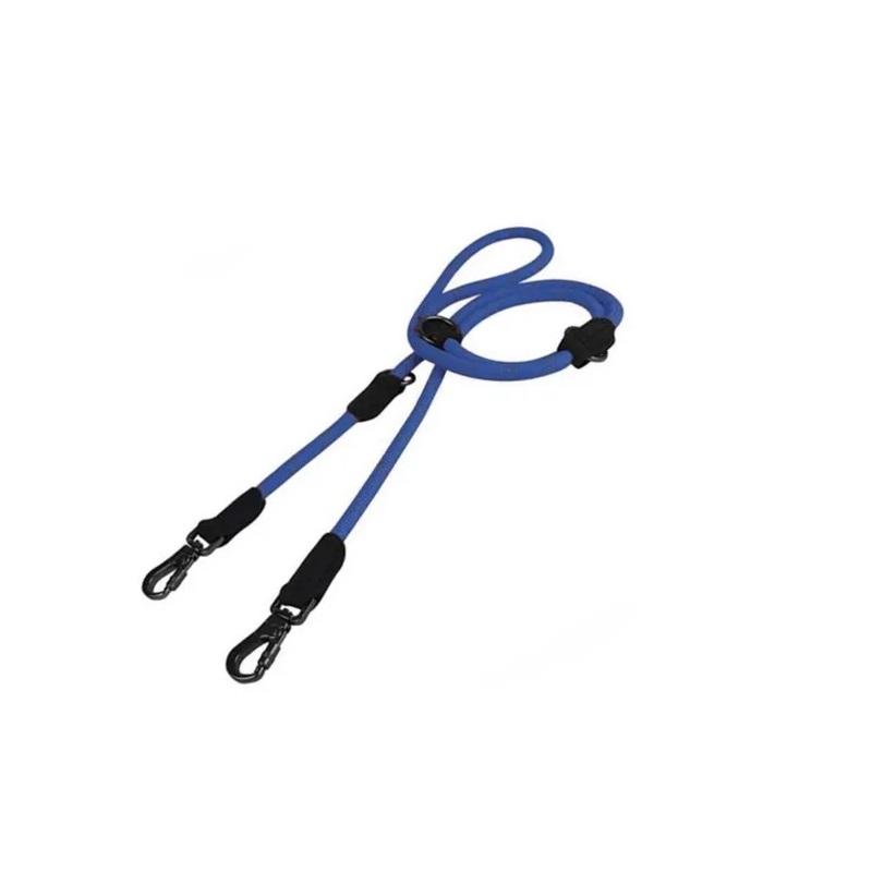 Correa Doble Premium Reflectiva M-l Perros Cachorros Mascota