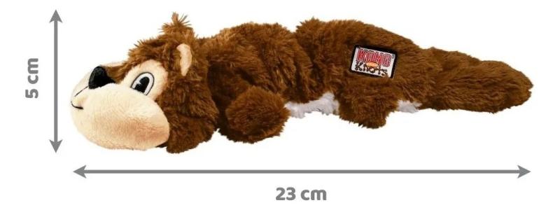 Juguete Peluche Scrunch Knots Squirrel Ardilla S/m Kong