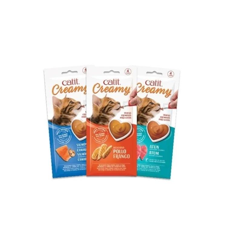 Snack Cremoso Catit Creamy 40gr Gatos Persa Siames Mascotas