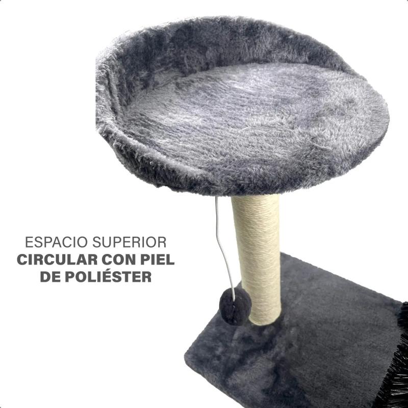 Rascador Puente Con Descanso Arbol Arco Cepillo Para Gatos