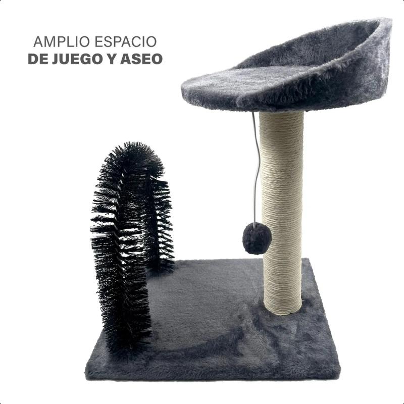 Rascador Puente Con Descanso Arbol Arco Cepillo Para Gatos