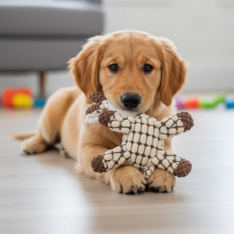 Juguete Peluche Para Perros Pato Con Chifle Petlisis Mascota