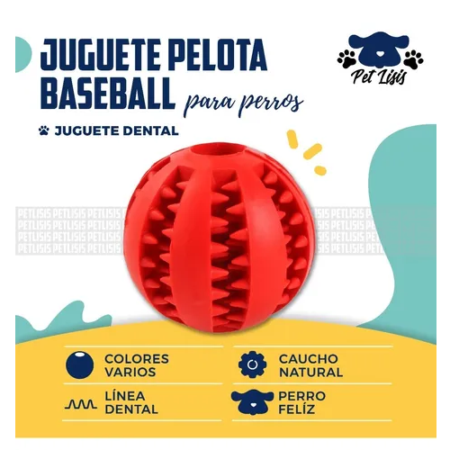 Juguete Pelota Beisbol S Perros Mascotas Cachorros BP