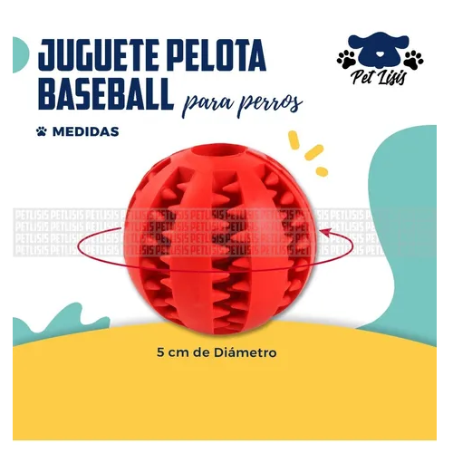 Juguete Pelota Beisbol S Perros Mascotas Cachorros BP