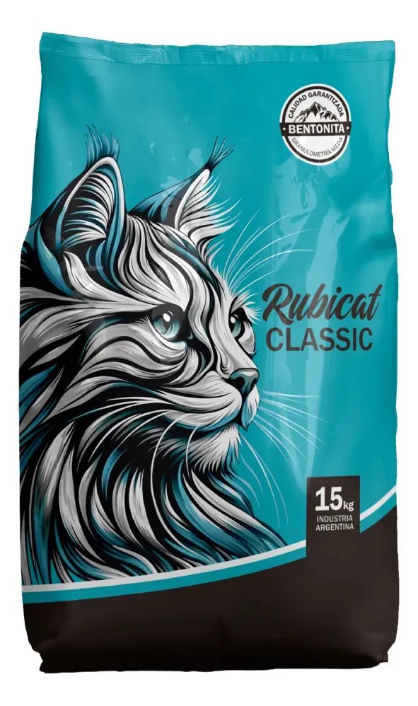 Piedritas Para Gatos Aglomerante Rubicat Clasic Bolson 15Kg