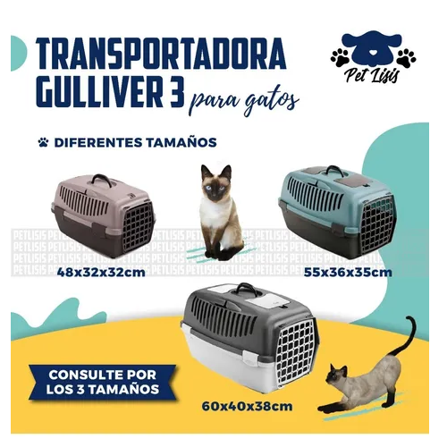 Transportadora Gulliver3 Canil Perros Gatos Mascotas