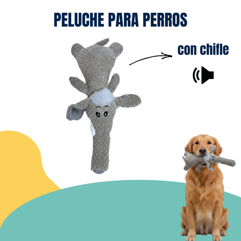 Juguete Peluche Para Perros Animales Diseños Chifle Mascotas