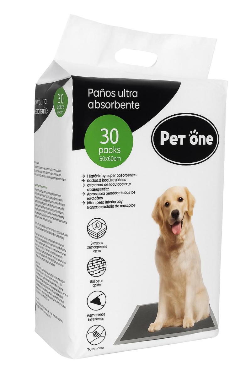 Paños Sanitarios Para Perros Pet One X30u 60x60 Cachorros