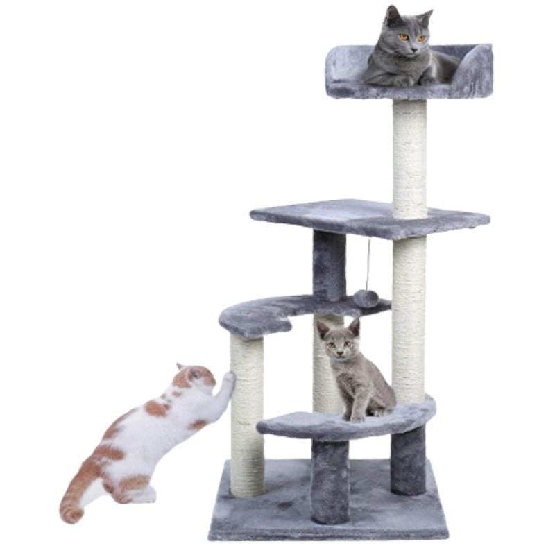 Rascador Torre Wuhan Premium Felpa Gatos Petlsis