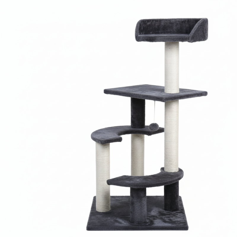 Rascador Torre Wuhan Premium Felpa Gatos Petlsis