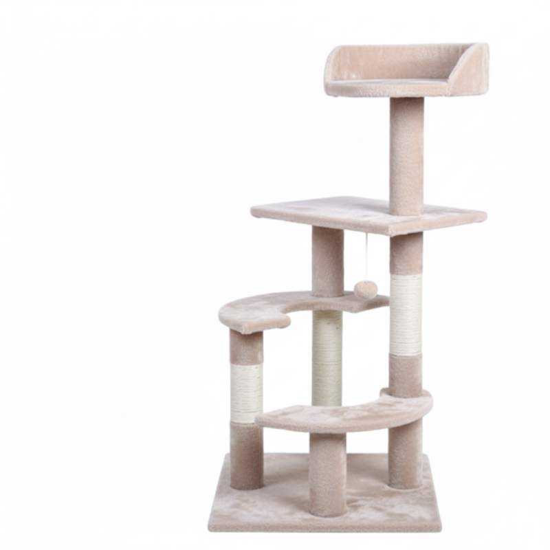 Rascador Torre Wuhan Premium Felpa Gatos Petlsis