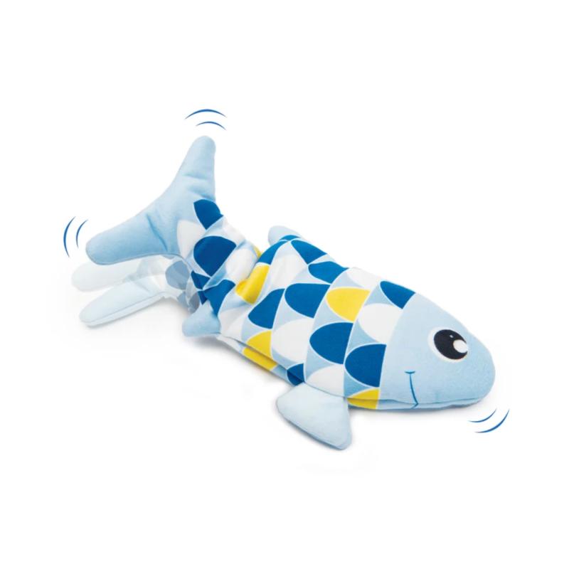 Juguete Peluche Pez Electronico para Gatos Azul Catit