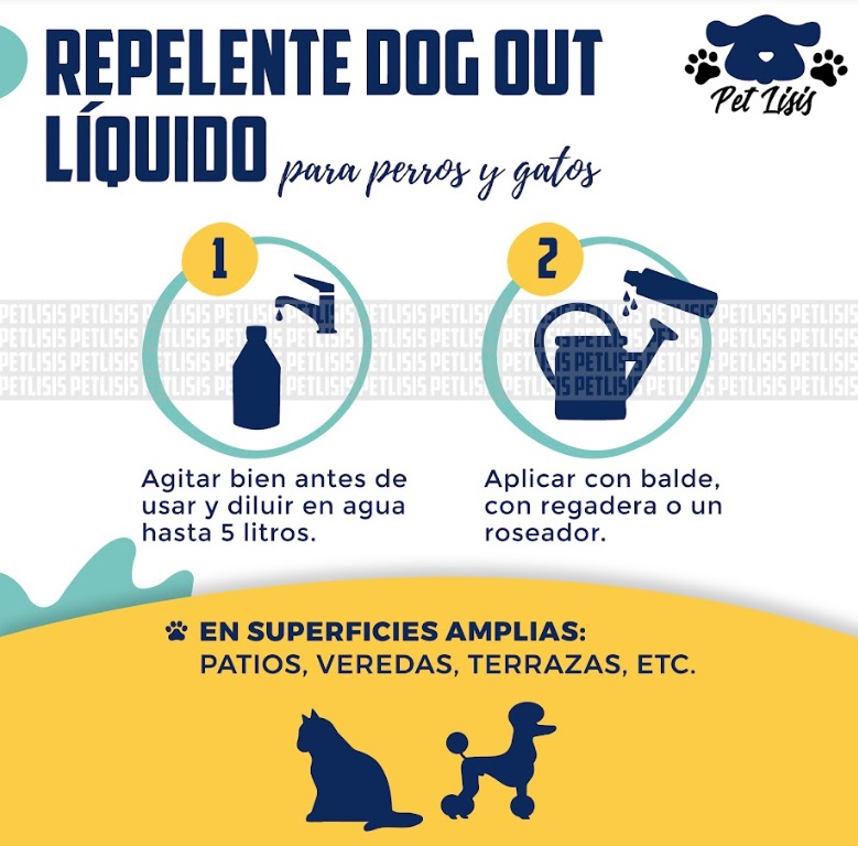 Dog Out Liquido 500ml Repelente Perros Gatos Mascotas Paul