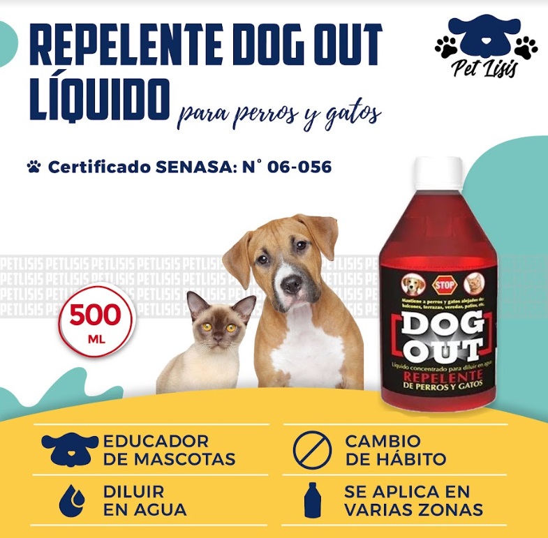 Dog Out Liquido 500ml Repelente Perros Gatos Mascotas Paul