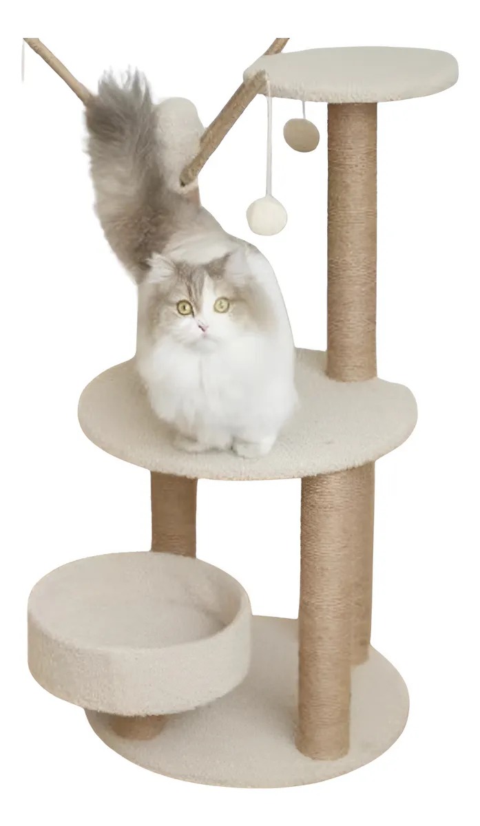 Rascador Torre Poste Gimnasio Nankin Para Gatos Mascotas