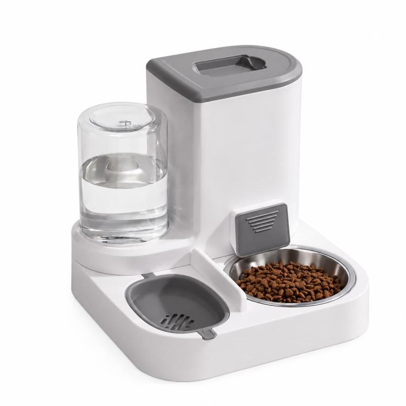 Comedero Bebedero Dispenser Doble Automatico 2,2lts Mascotas