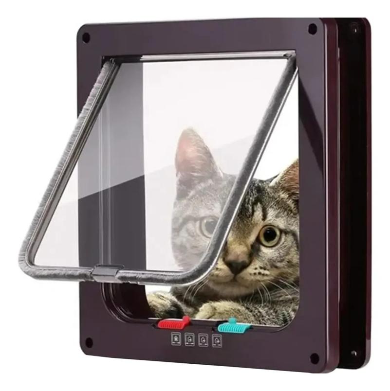 Puerta Gatos Perros Vaiven 4 Posiciones Xl 28x25cm Petlisis