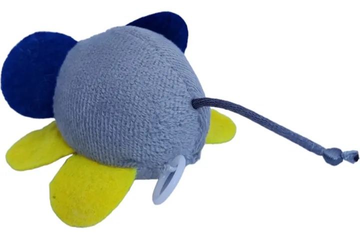 Juguete Ratón De Felpa Vibra A Cuerda Gatos Persa Siamés!!