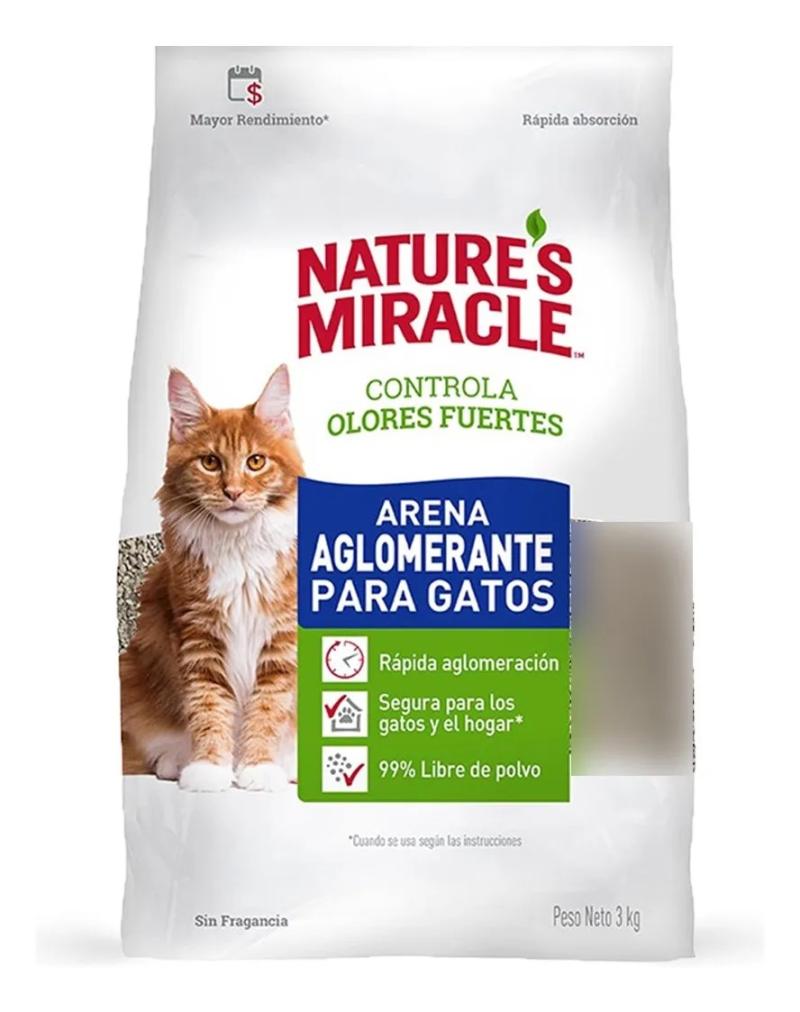 Piedra Aglomerante Natures Miracle Control Olores 3kg Gato