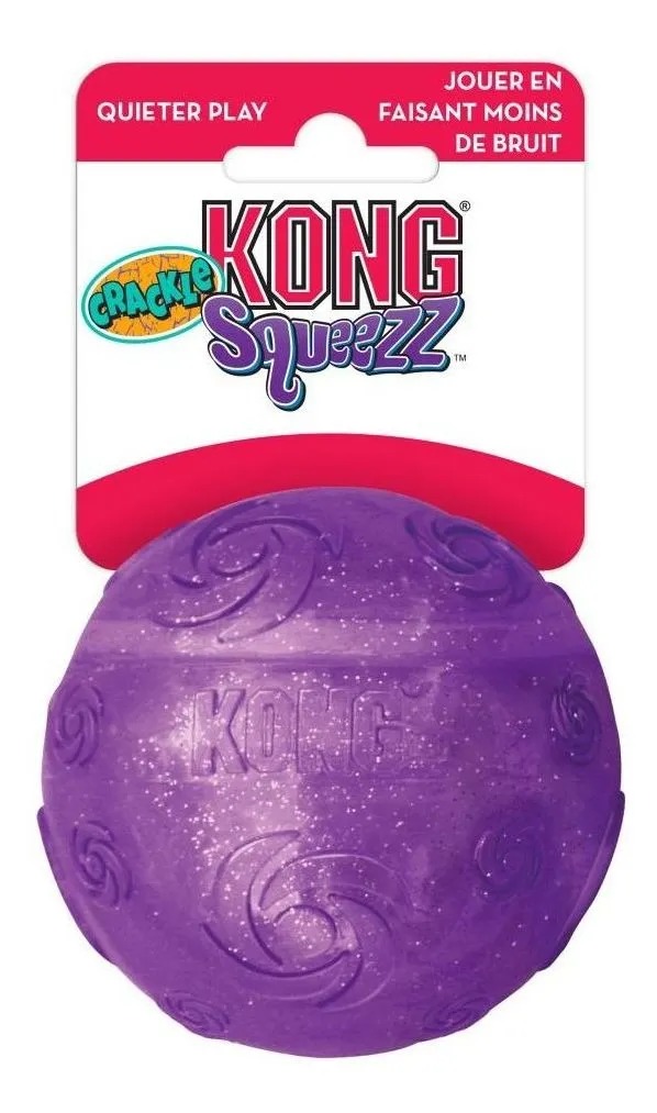 Juguete Pelota Kong Squeezz Crackle Assorted Large Perros
