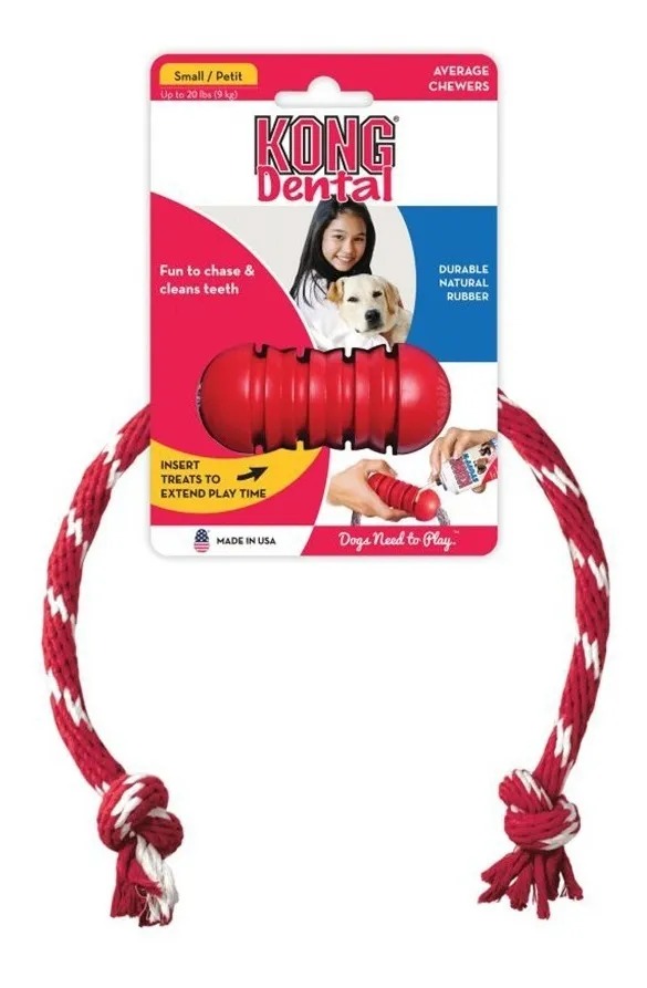 Juguete Para Perro Mordillo Con Soga Classic Small Kong