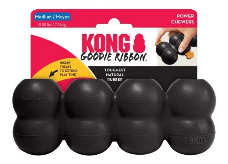 Juguete Mordillo Goodie Ribbon Extreme Medium Kong Perros