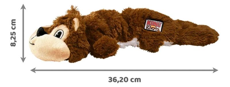 Juguete Peluche Scrunch Knots Squirrel Ardilla Md/LG Kong